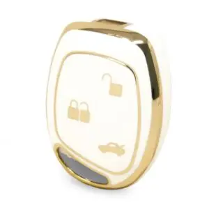 4116-W | Ford Silikon Kılıfı 3 Buton Beyaz