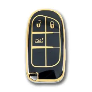 4410-B | Fiat Egea Jeep Smart Nano Silikon Kılıfı 3 buton Siyah