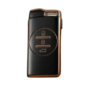 4513-B | Chery Tiggo 7 Plus Nano Silikon Kılıfı 3 Buton Siyah