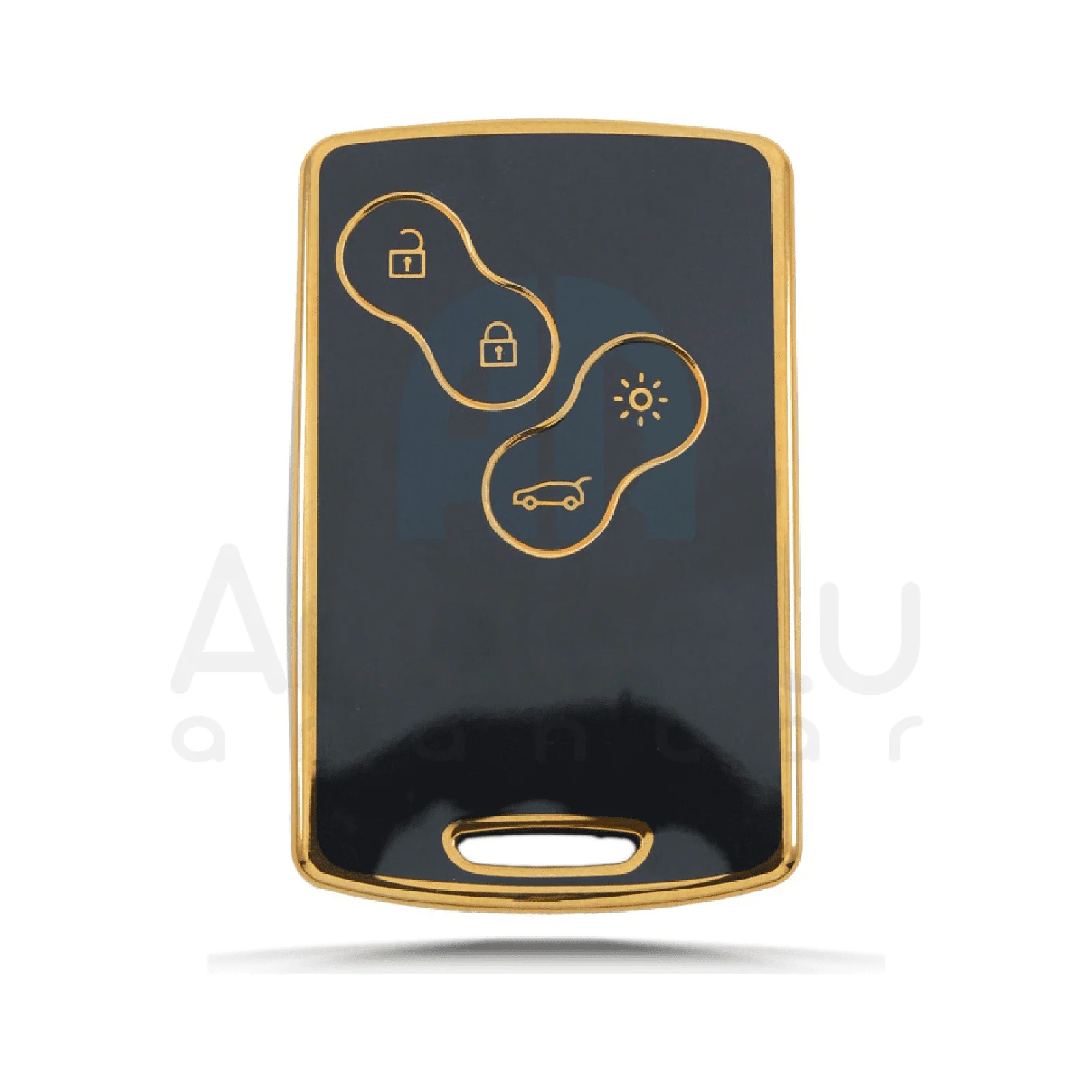 3527-Y | Renault Kart Kumanda Silikon Kılıfı 4 Buton Yeşil