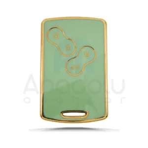 3527-Y | Renault Kart Kumanda Silikon Kılıfı 4 Buton Yeşil