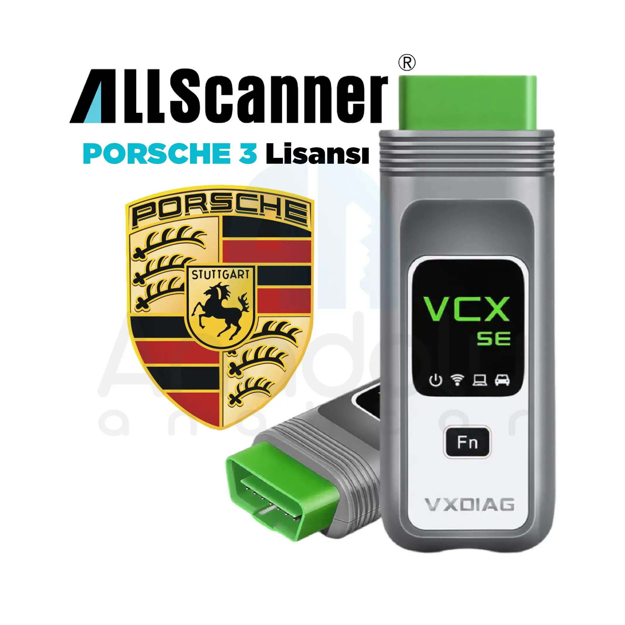 8307 | All Scanner Porsche 3 Lisansları için VCX SE Diagnostik Tool