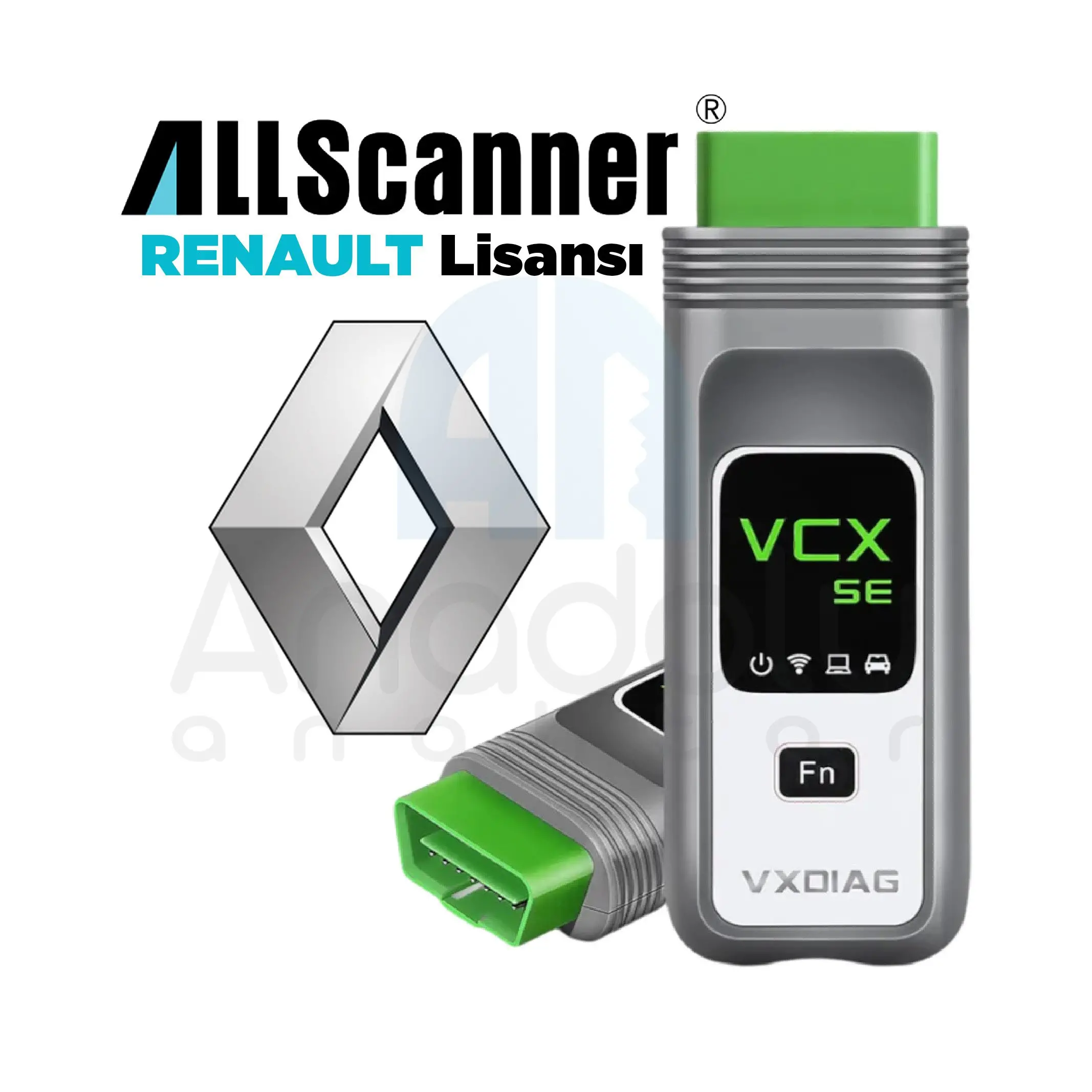 8304 | All Scanner Renault Lisansları için VCX SE Diagnostik Tool