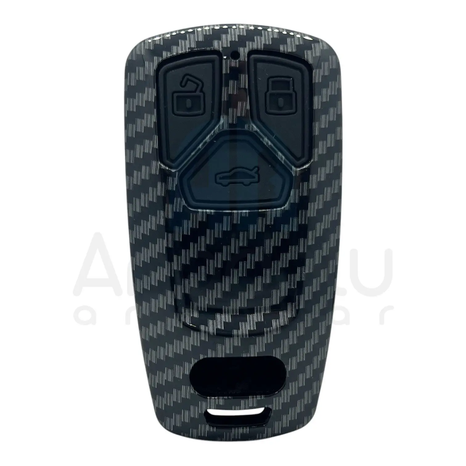 2931KARBON | Audi Smart 3 Buton Karbon Fiber Kılıfı