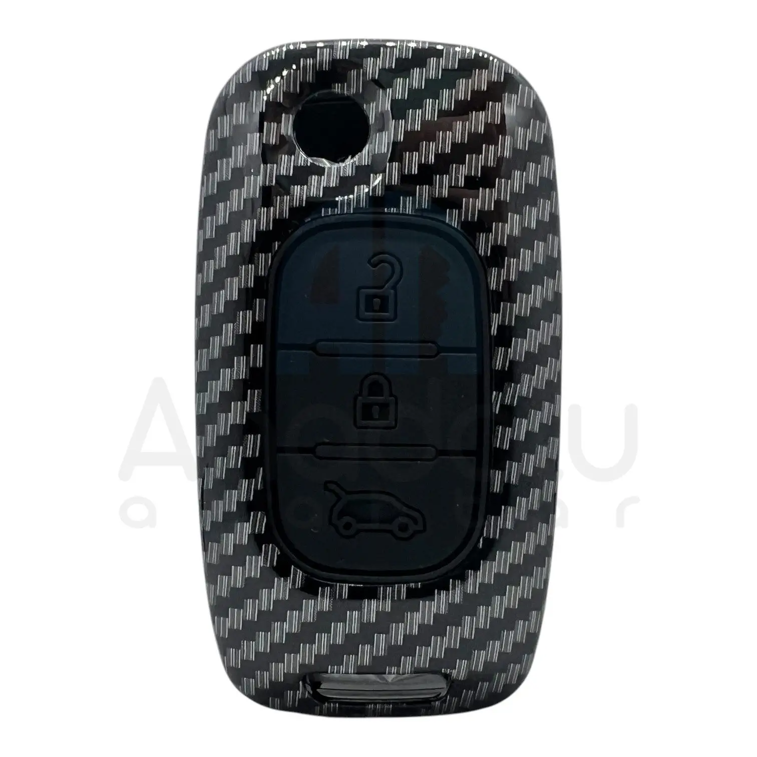 3541KARBON | Renault Fluence Sustalı 3 Buton Karbon Fiber Kılıfı