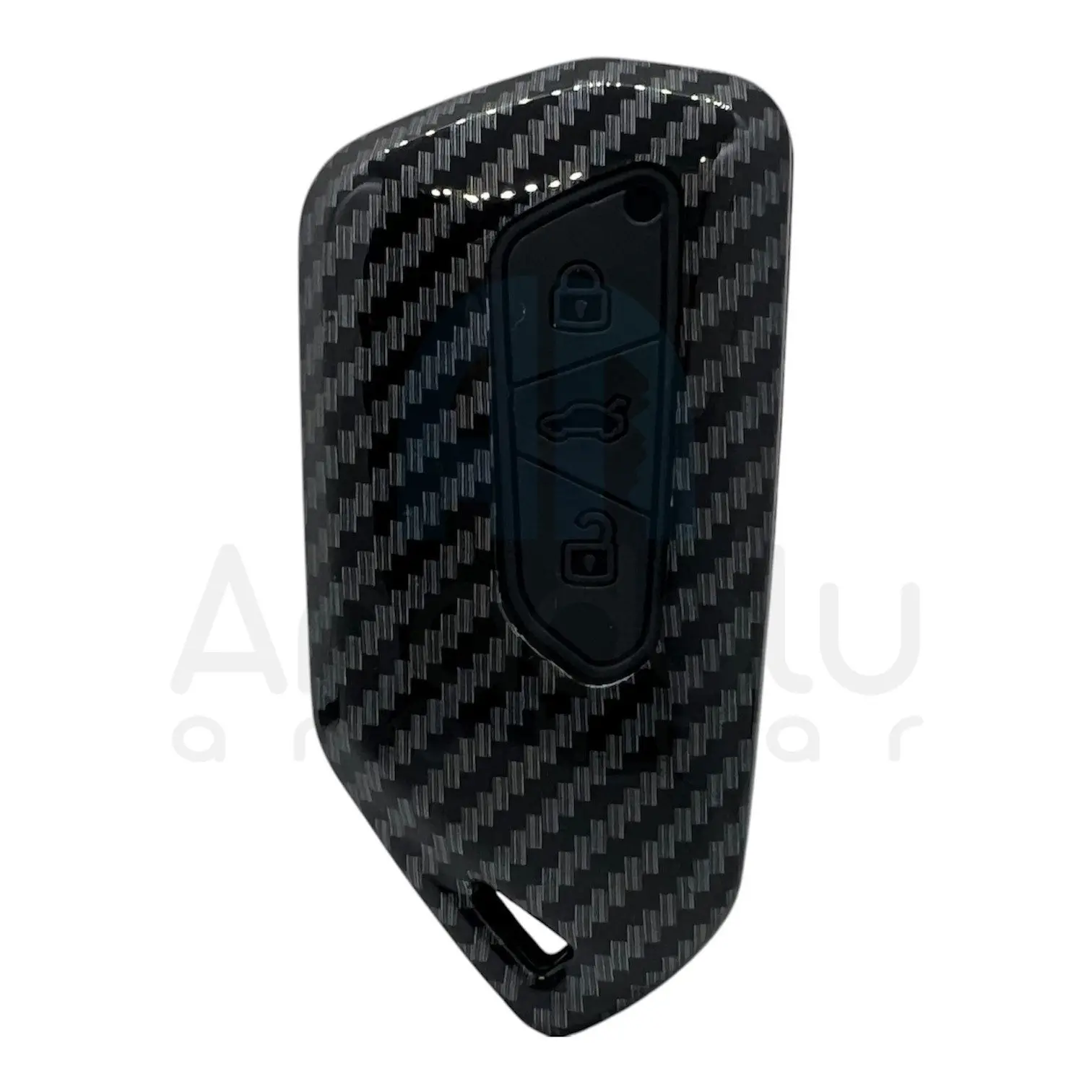 2813KARBON | Volkswagen Sustasız 3 Buton Karbon Fiber Kılıfı