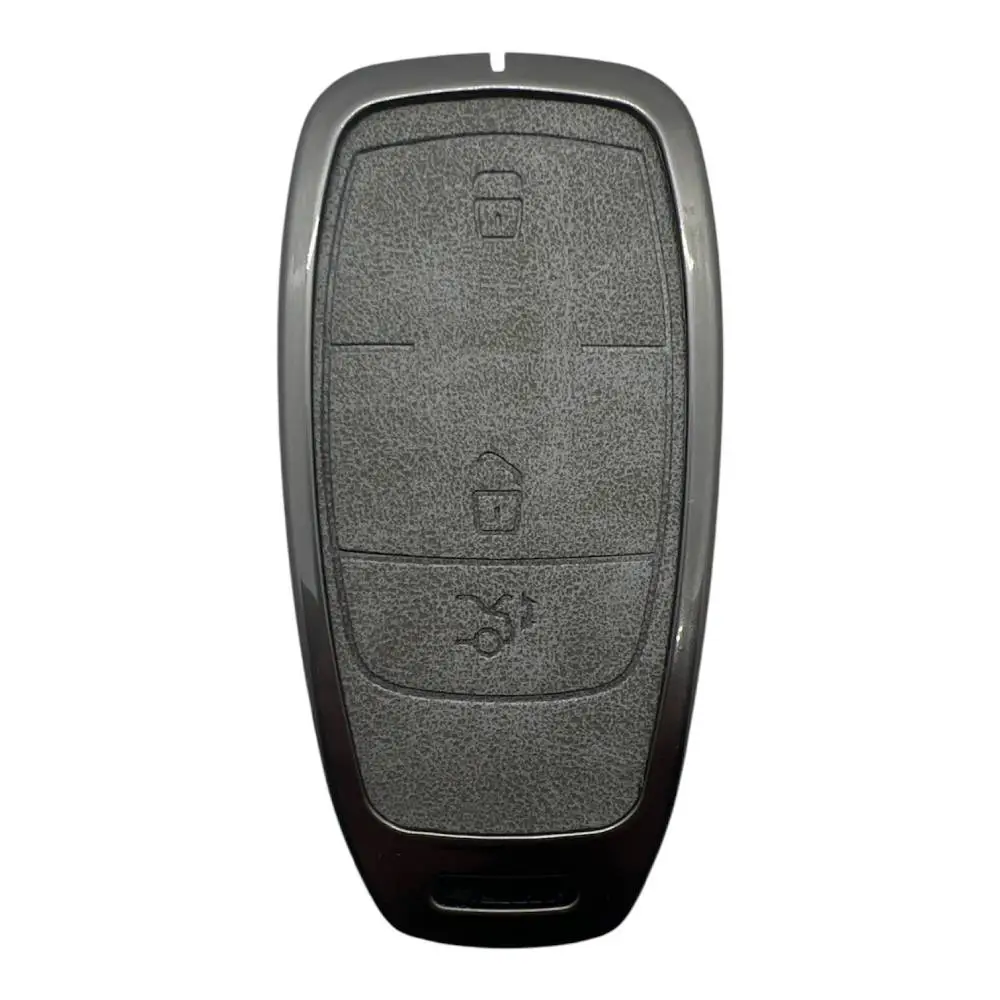 2611Vip G | Mercedes Metal Kılıfı 3 Buton Gri