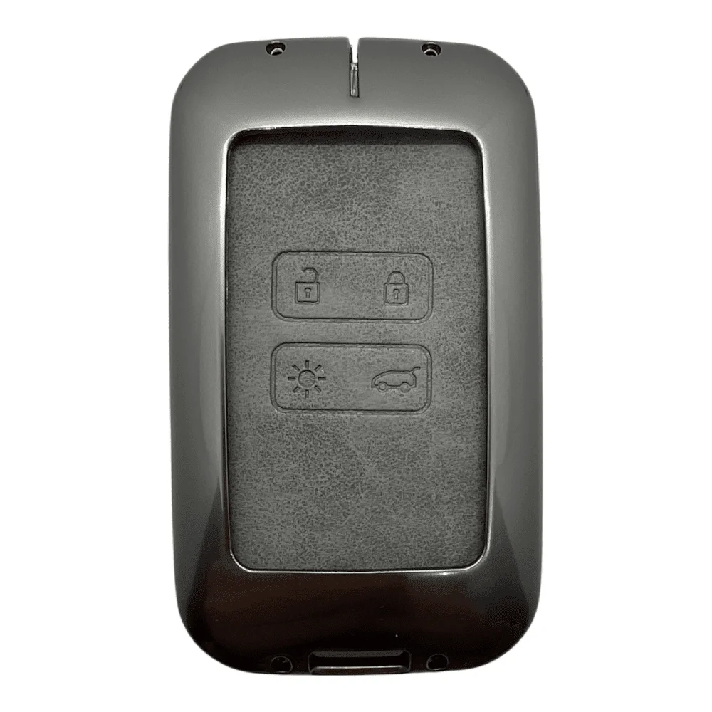 3510Vip G | Renault Kart Metal Kılıfı 4 Buton Gri