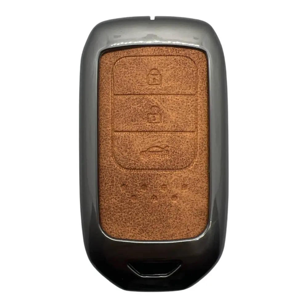 1720Vip KR | Honda Smart Metal Kılıfı 3 Buton Kahverengi