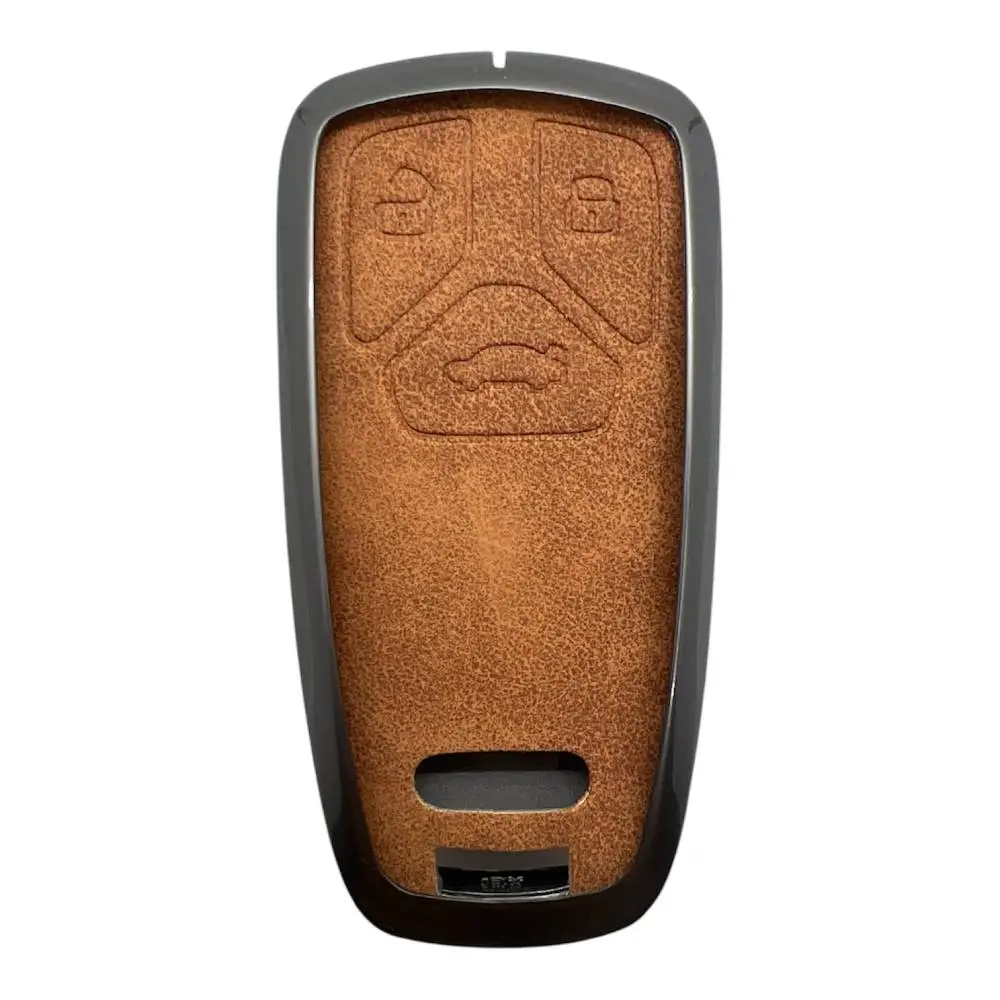 2931Vip KR | Audi Smart Metal Kılıfı 3 Buton Kahverengi