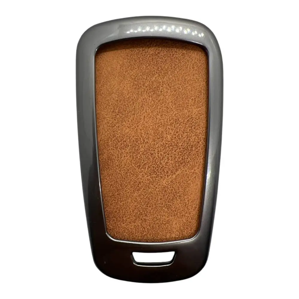 3211Vip KR | Opel Sustalı Metal Kılıfı 3 Buton Kahverengi - Görsel 2