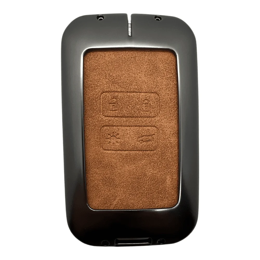 3510Vip KR | Renault Kart Metal Kılıfı 4 Buton Kahverengi