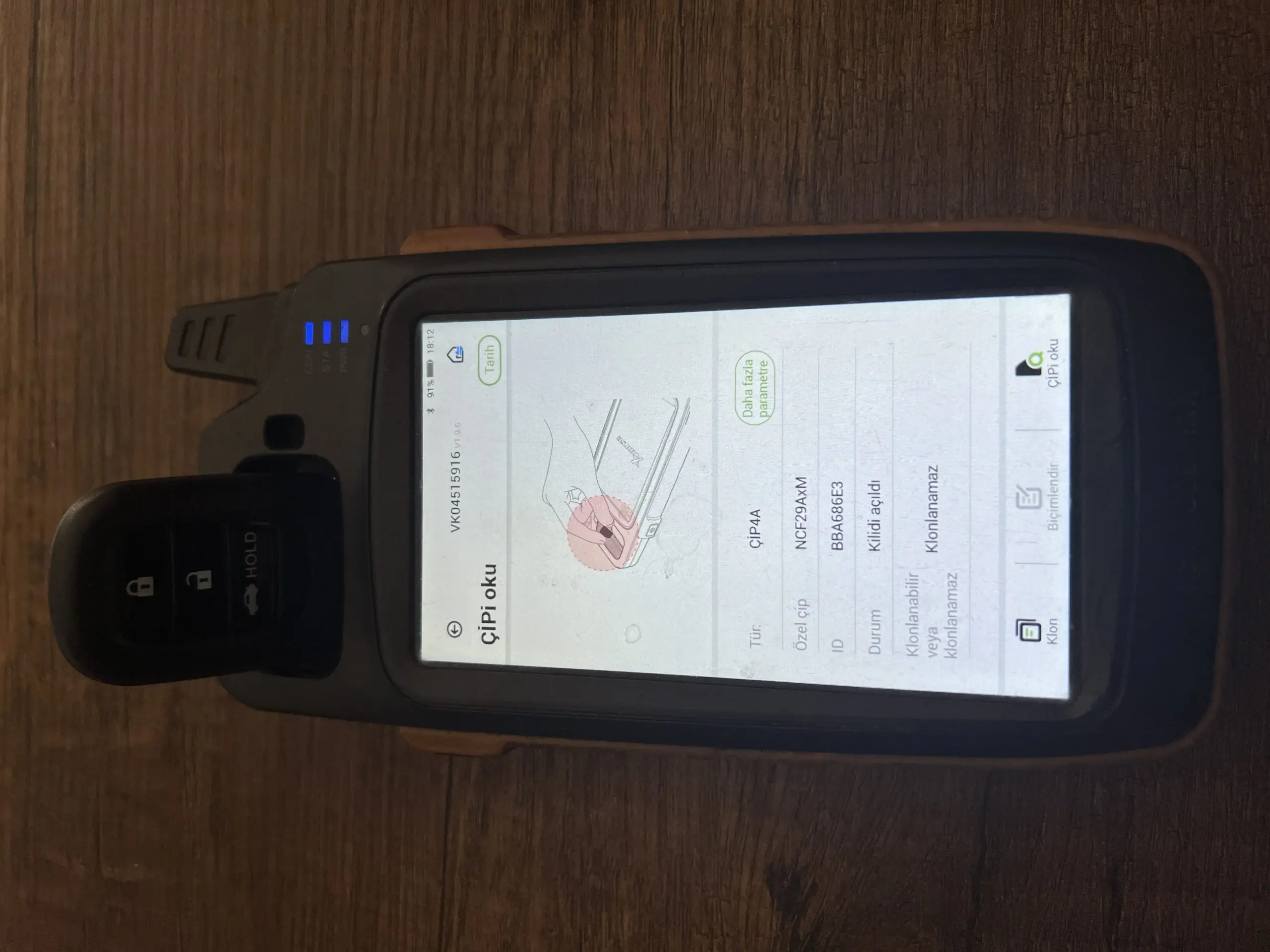 1714 | Honda Civic CRV 2022-2024 4A NCF29AxMTT 433MHz 3 Buton Smart Kumanda 5 1714 1 scaled