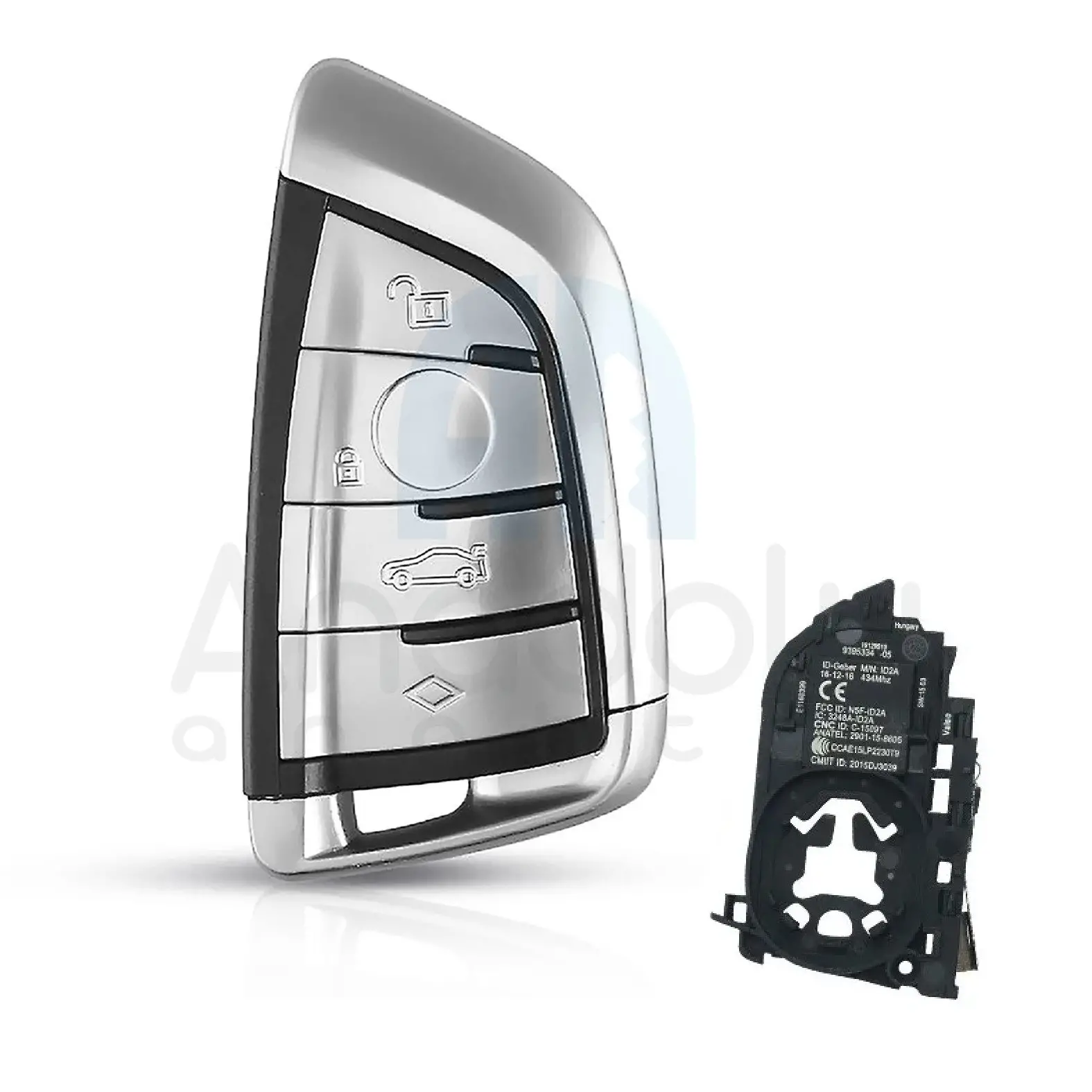 2738 | BMW Yeni kasa 2021-2024 Smart Kumanda Kabı 4 Buton