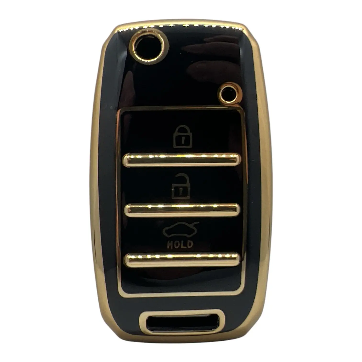 2210-B | KIA Smart Silikon Kılıfı 3 Buton Siyah