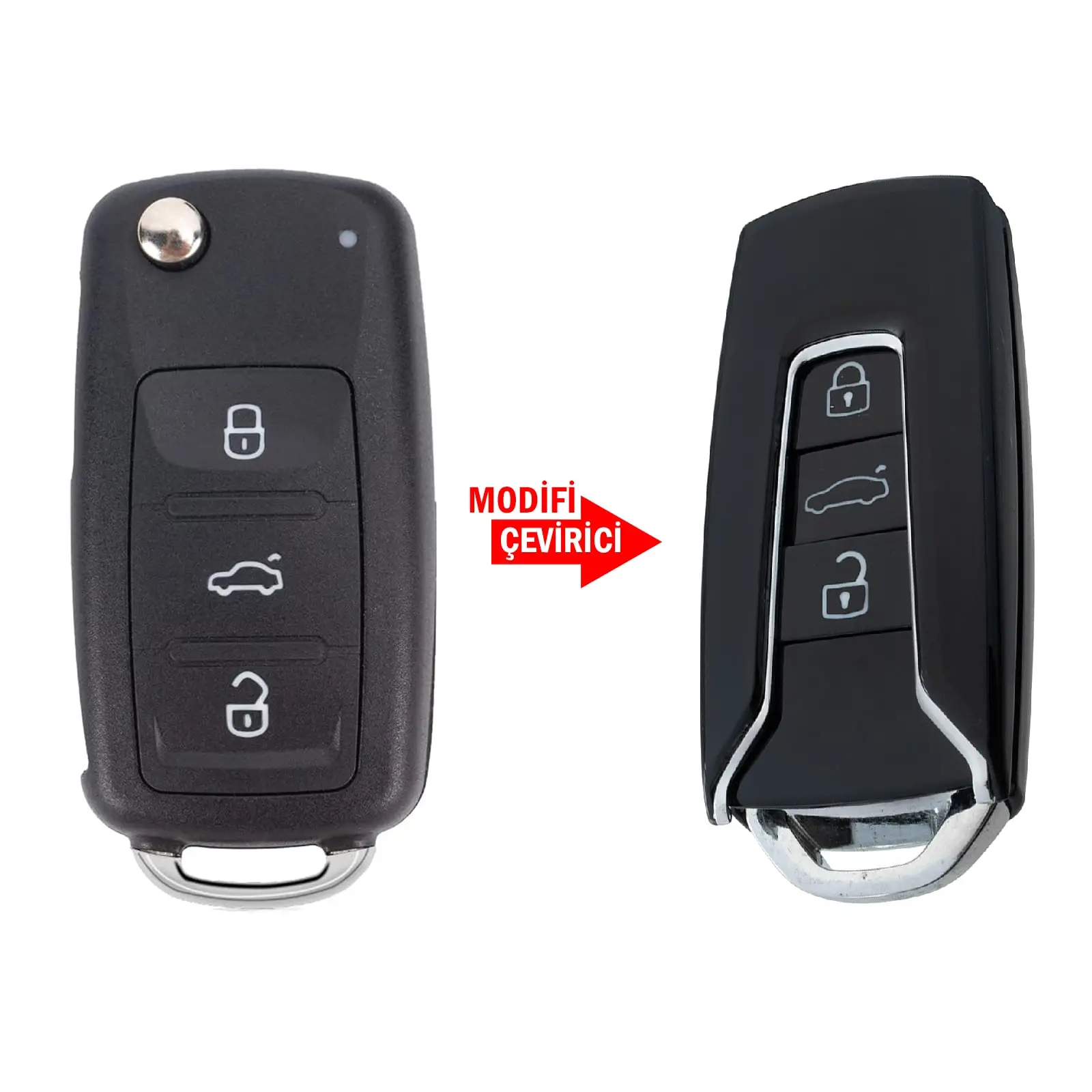 2852 | VW UDS 3 Buton Çevirici Kumanda Kabı