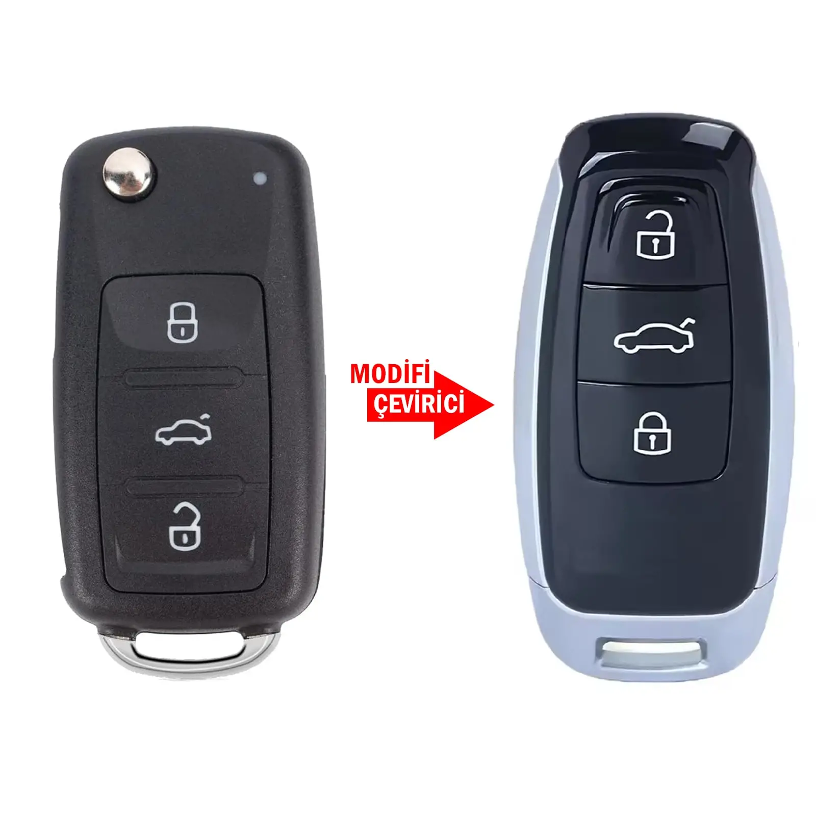 2854 | VW UDS 3 Buton Çevirici Kumanda Kabı