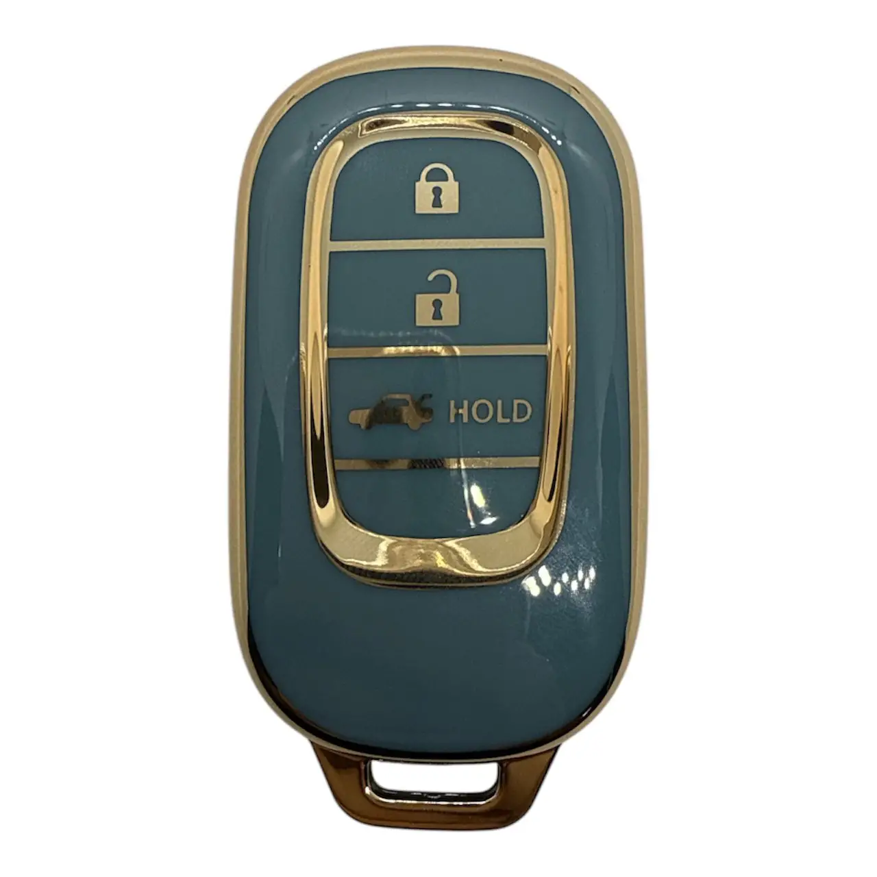 1725-G | Honda Smart 2022 Nano Silikon Kılıfı 3 Buton Gri