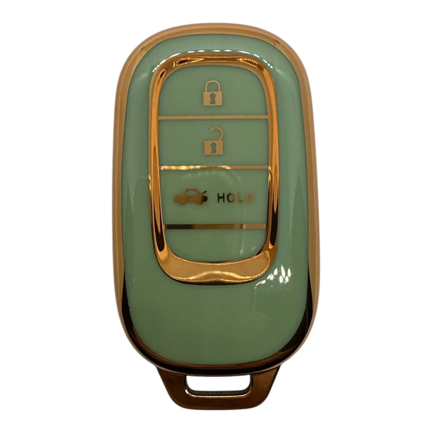 1725-Y | Honda Smart 2022 Nano Silikon Kılıfı 3 Buton Yeşil