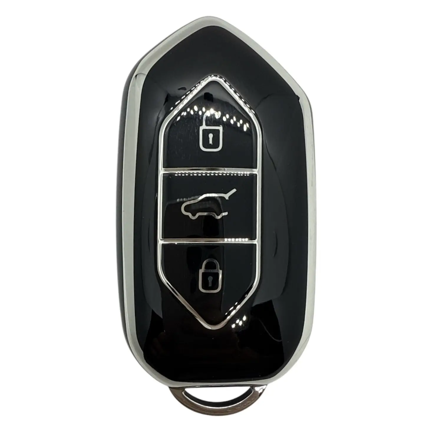 5010-BS | Togg Smart Kumanda Nano Silikon Kılıfı Siyah-Gümüş 1 Togg Smart Kumanda Nano Silikon Kılıfı Siyah-Gümüş