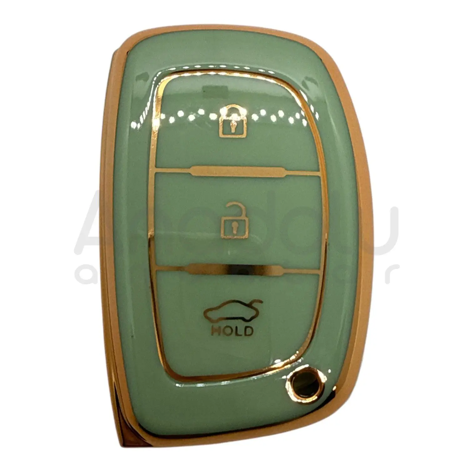 2111-Y | Hyundai Smart Kumanda Nano Silikon Kılıfı 3 Buton Yeşil