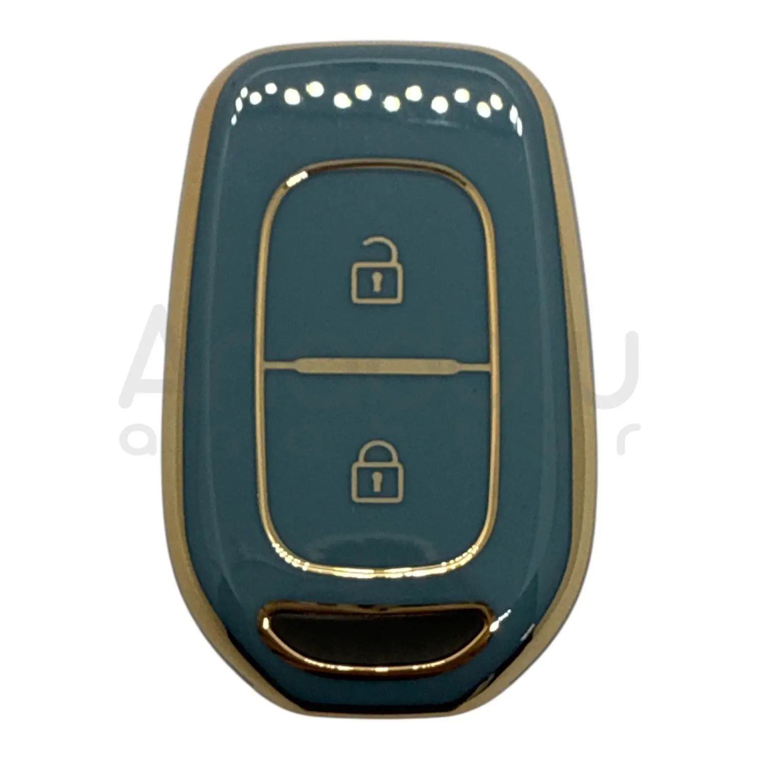 3511-G | Renault Kumanda Nano Silikon Kılıfı 2 Buton Gri