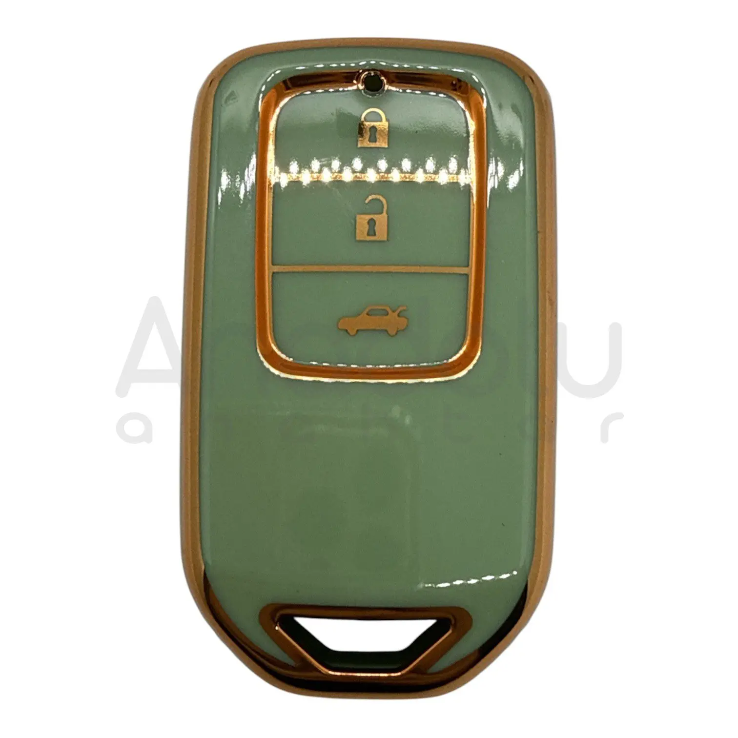 1720-Y | Honda Smart Nano Silikon Kılıfı 3 Buton Yeşil