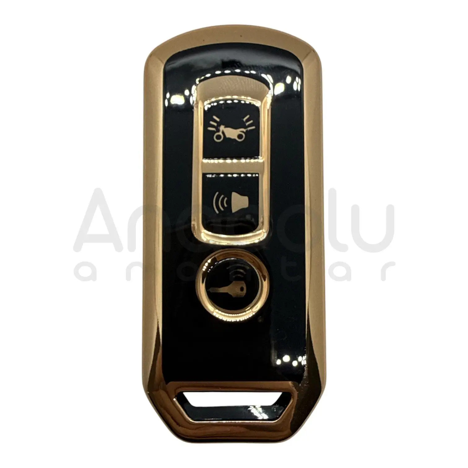 1726-B | Honda Motosiklet Nano Silikon Kılıfı 3 Buton Siyah