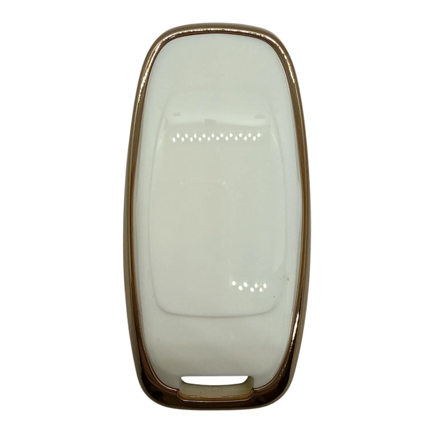 2932-W | Audi Smart Nano Silikon Kılıfı 3 Buton Beyaz - Görsel 2