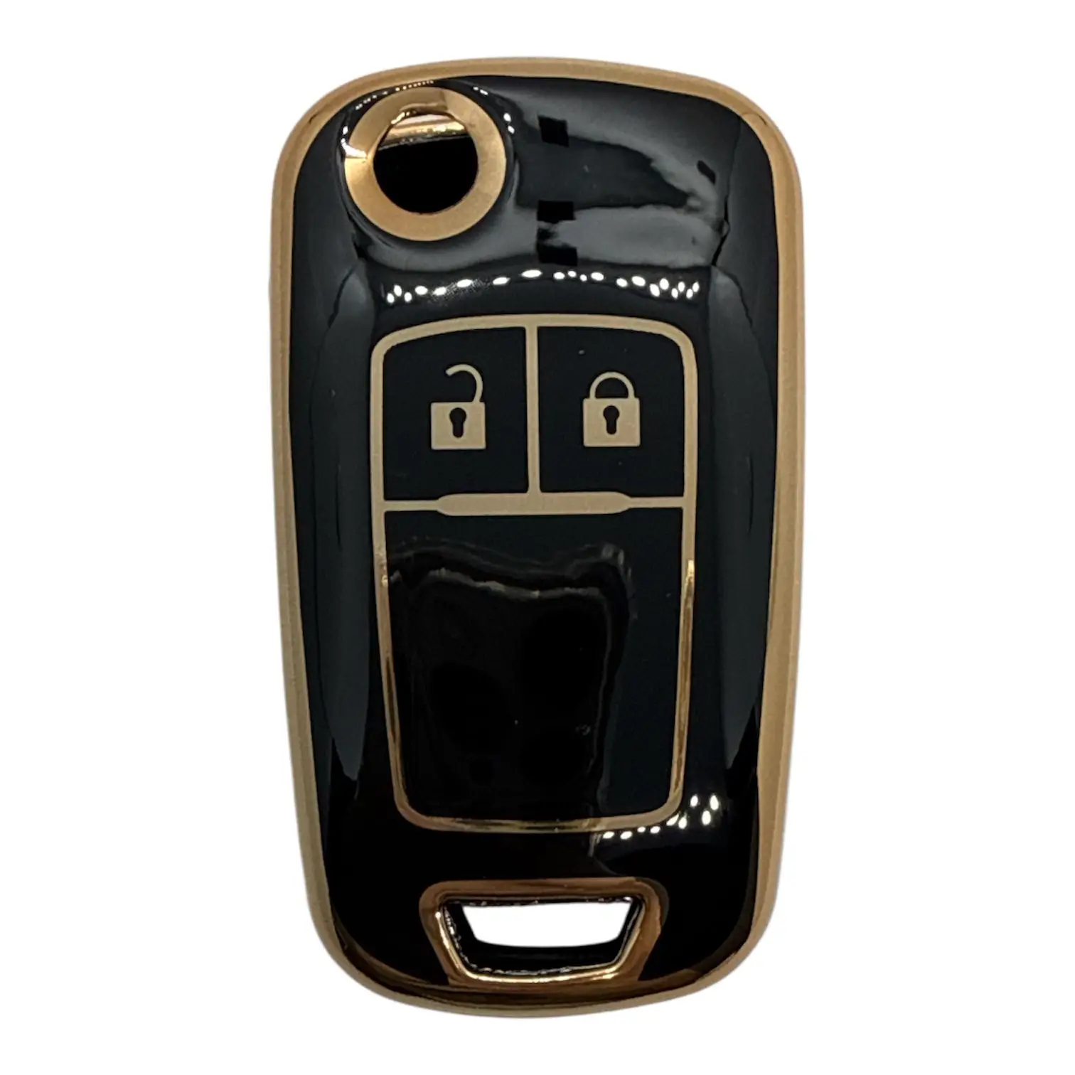 3214-B | Opel Sustalı Nano Silikon Kılıfı 2 Buton Siyah