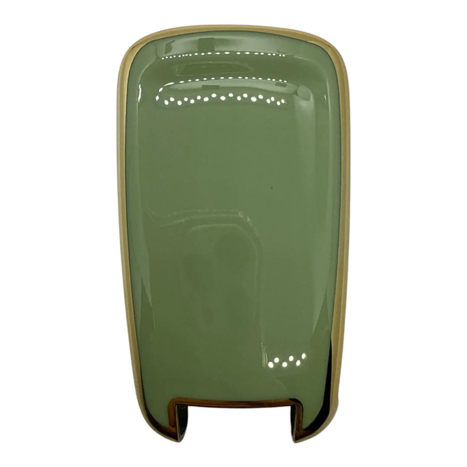 3214-Y | Opel Sustalı Nano Silikon Kılıfı 2 Buton Yeşil - Görsel 2