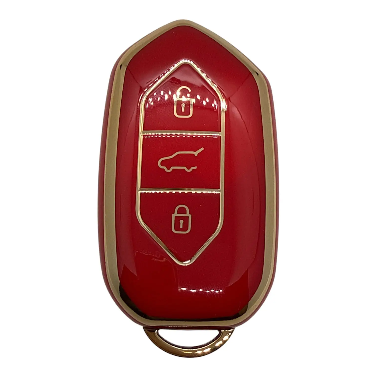 5010-K | Togg Smart Kumanda Nano Silikon Kılıfı Kırmızı-Altın