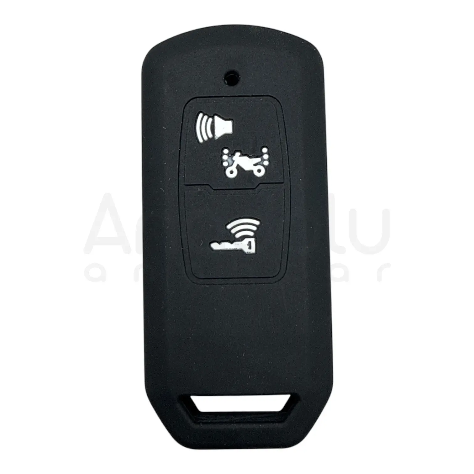 1727-B | Honda Motosiklet Anahtar Silikon Kılıfı 2 Buton Siyah