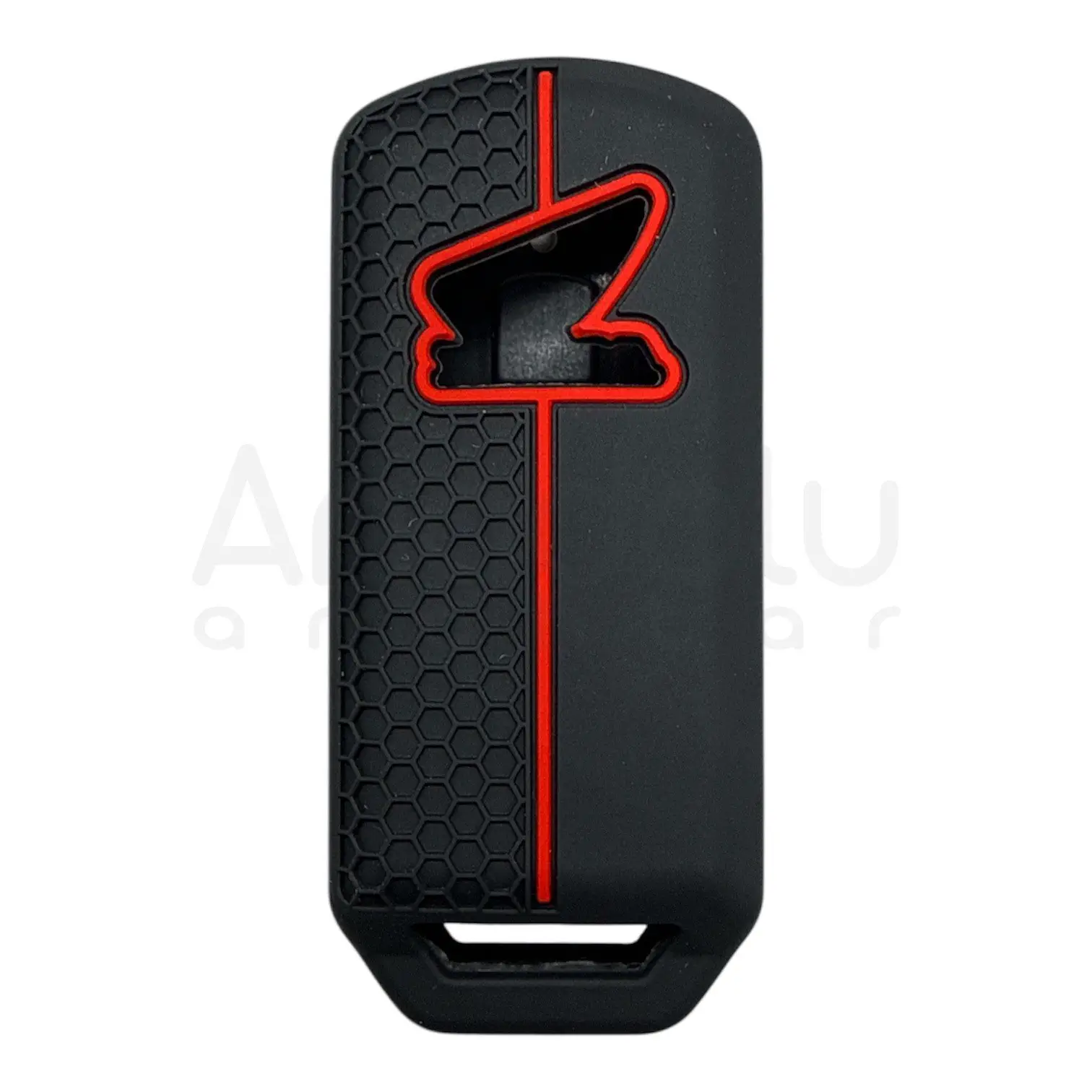 1728-PK | Honda Motosiklet Petek Desenli Kılıf 2 Buton Kırmızı - Görsel 2