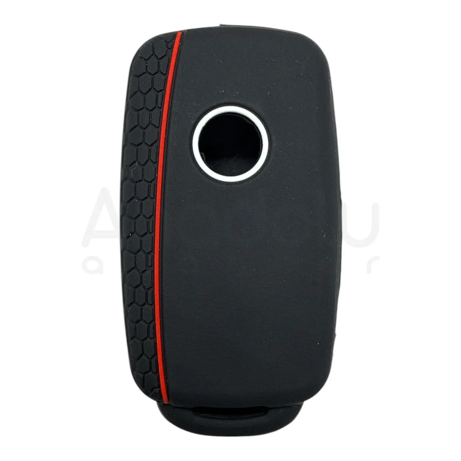 2811-PK | Volkswagen UDS Petek Desenli Kılıf 3 Buton Kırmızı - Görsel 2