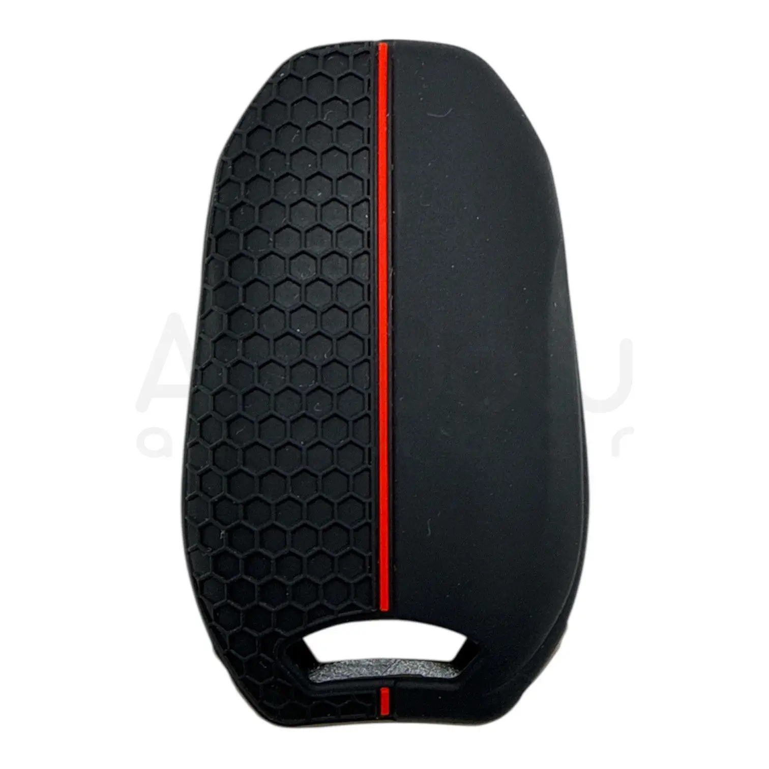 3412-PK | Peugeot Citroen Smart Kumanda Petek Desenli Kılıf 3 Buton Kırmızı - Görsel 2