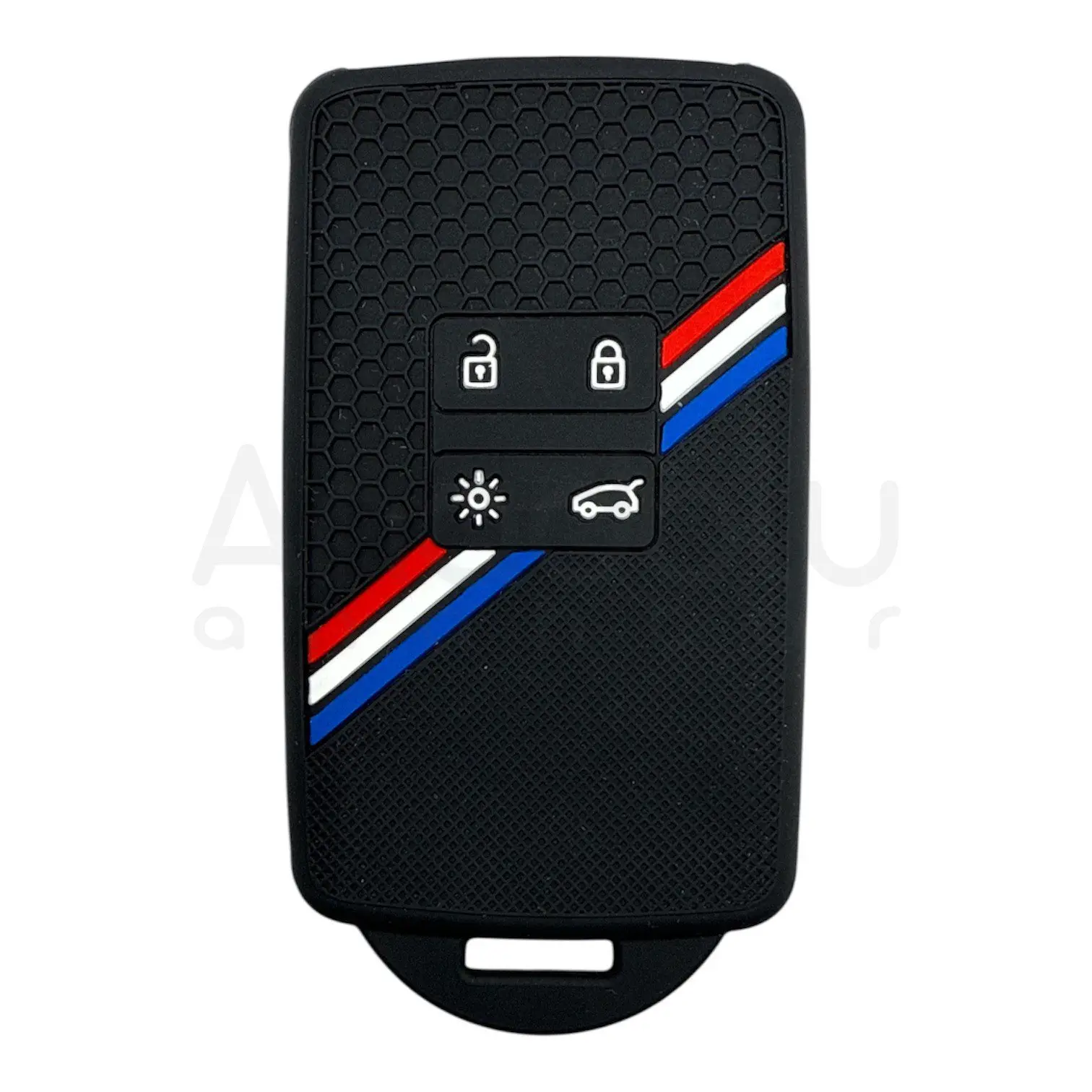 3510-PD | Renault Smart Kumanda Petek Desenli Kılıf 4 Buton