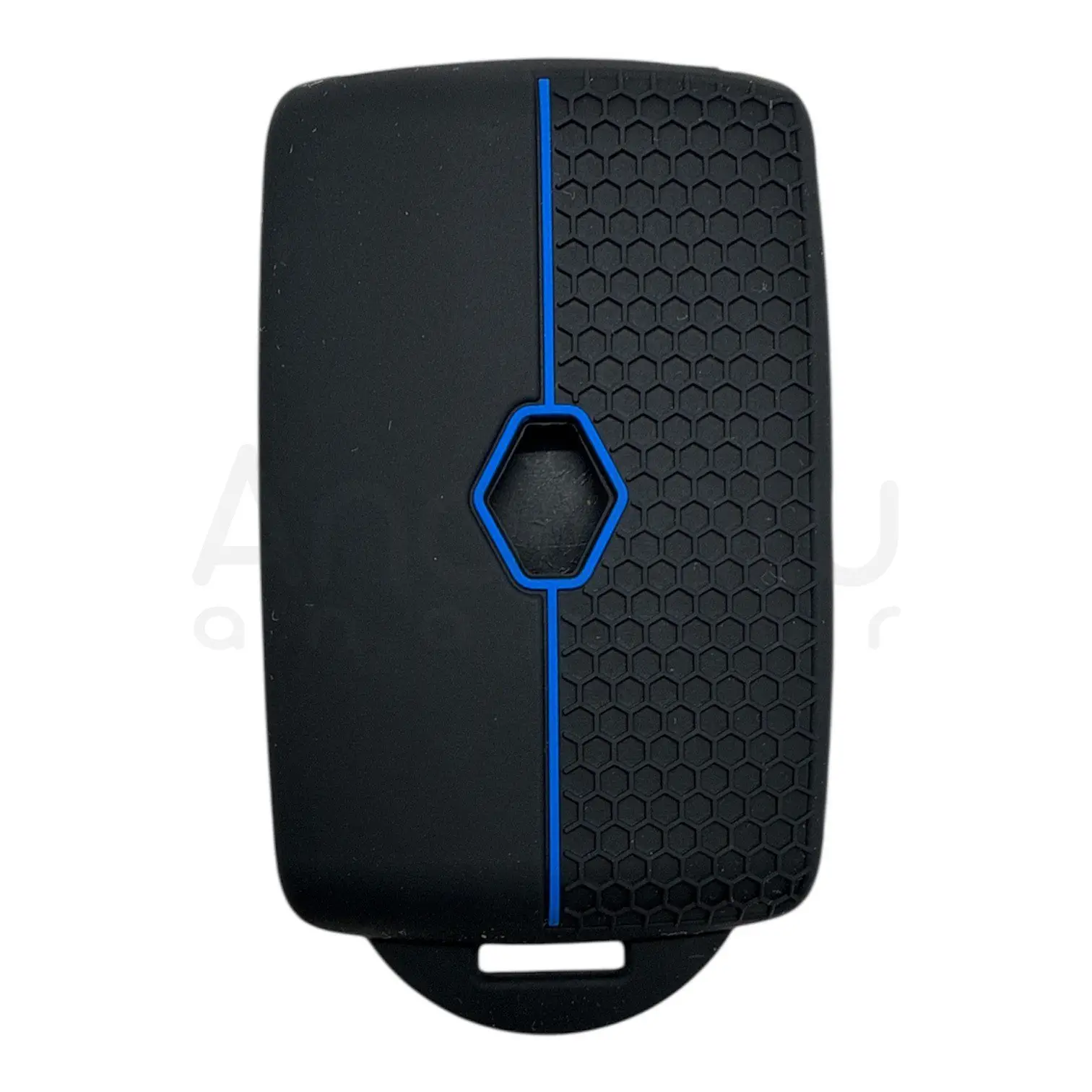 3510-PM | Renault Smart Kumanda Petek Desenli Kılıf 4 Buton Mavi - Görsel 2