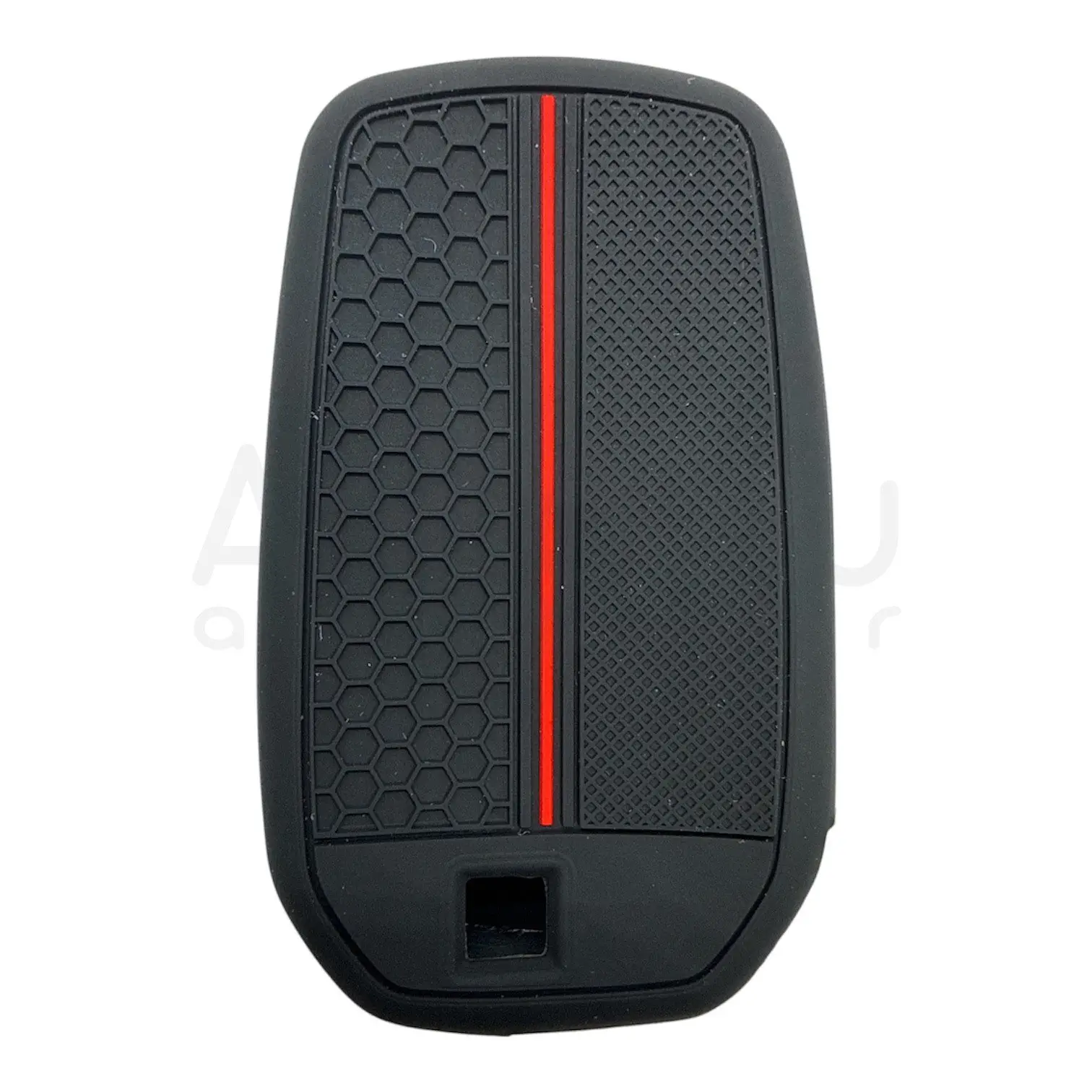 1013-PK | Toyota Smart Petek Desenli Kılıf 3 Buton Kırmızı - Görsel 2