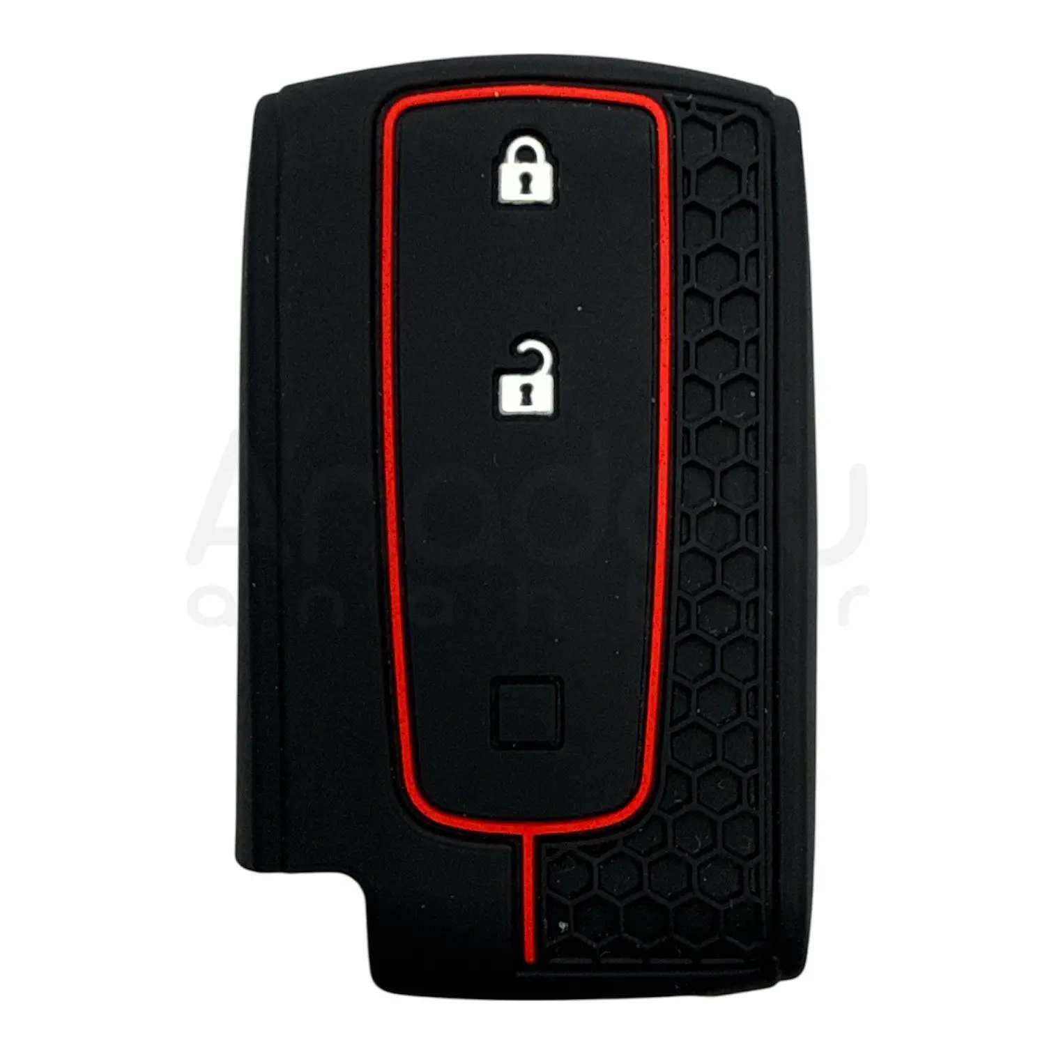 1014-PK | Toyota Petek Desenli Kılıf 2 Buton Kırmızı