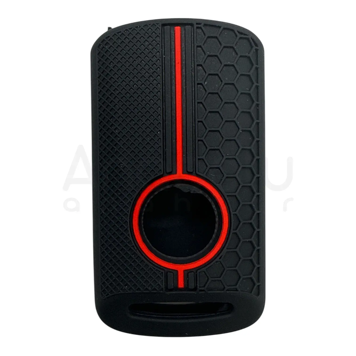 1810-PK | Yamaha Motosiklet Petek Desenli Kılıf 1 Buton Kırmızı - Görsel 2