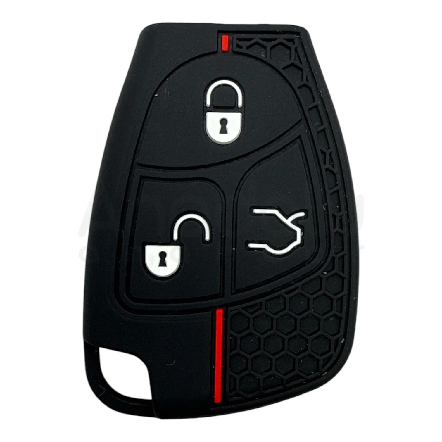 2613-PK | Mercedes Petek Desenli Kılıf 3 Buton Kırmızı