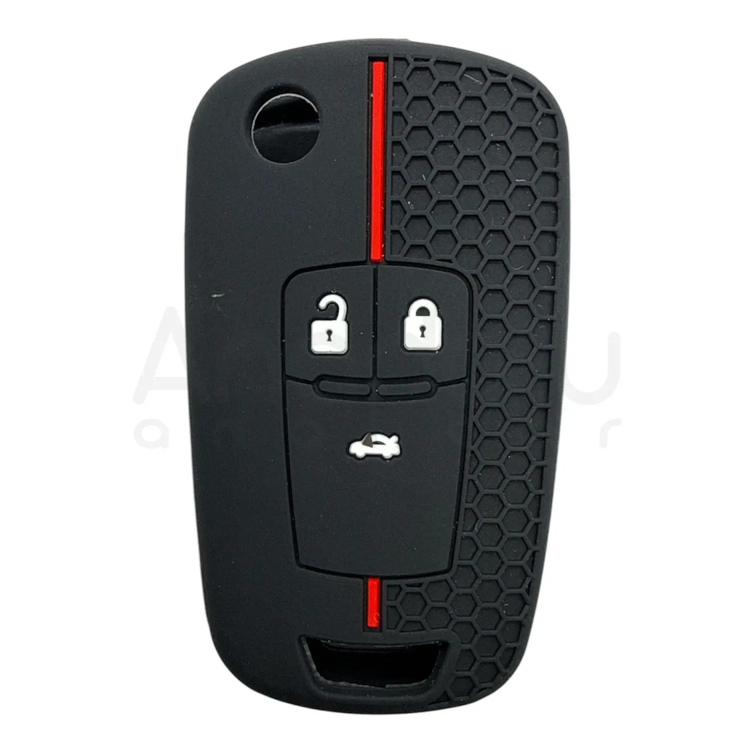 3211-PK | Opel Sustalı Petek Desenli Kılıf 3 Buton Kırmızı