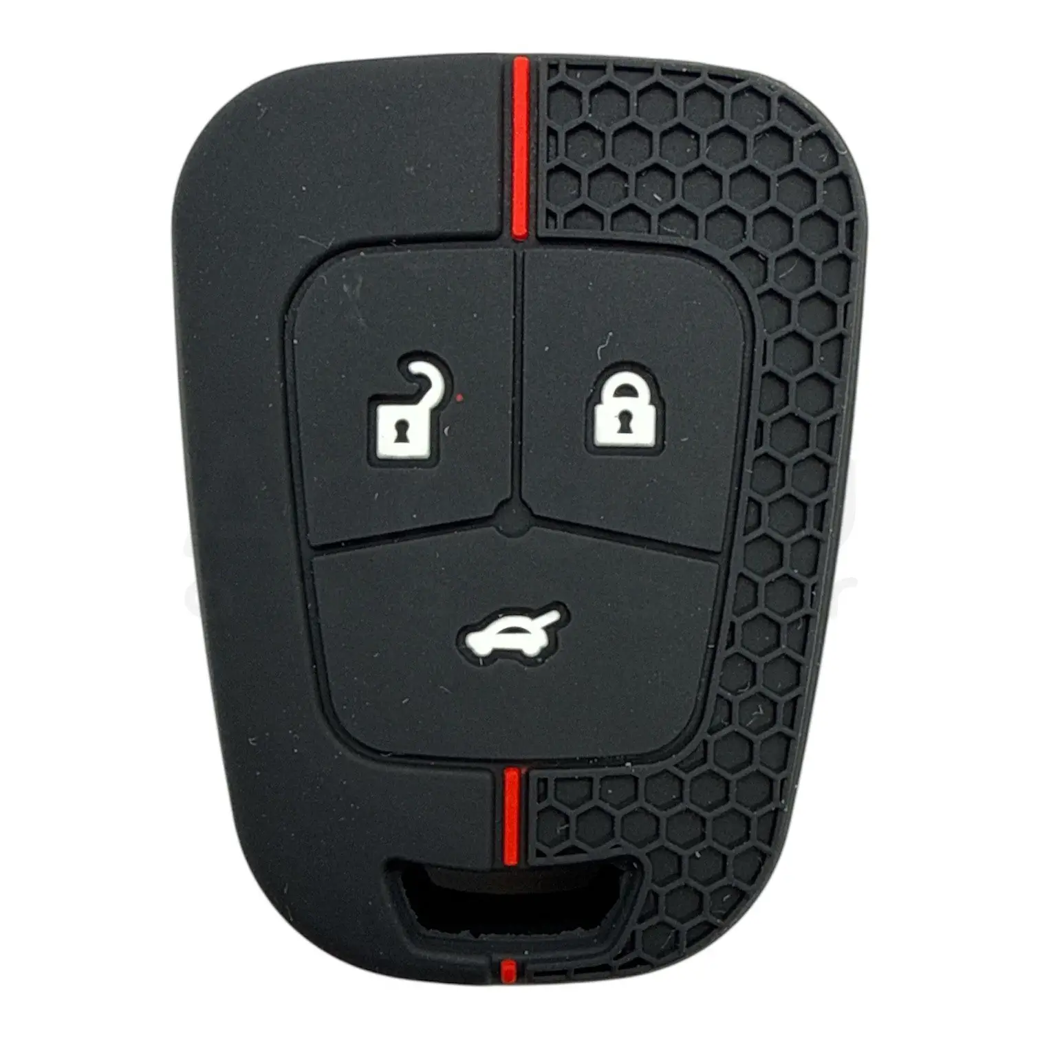 3217-PK | Opel Petek Desenli Kılıf 3 Buton Kırmızı