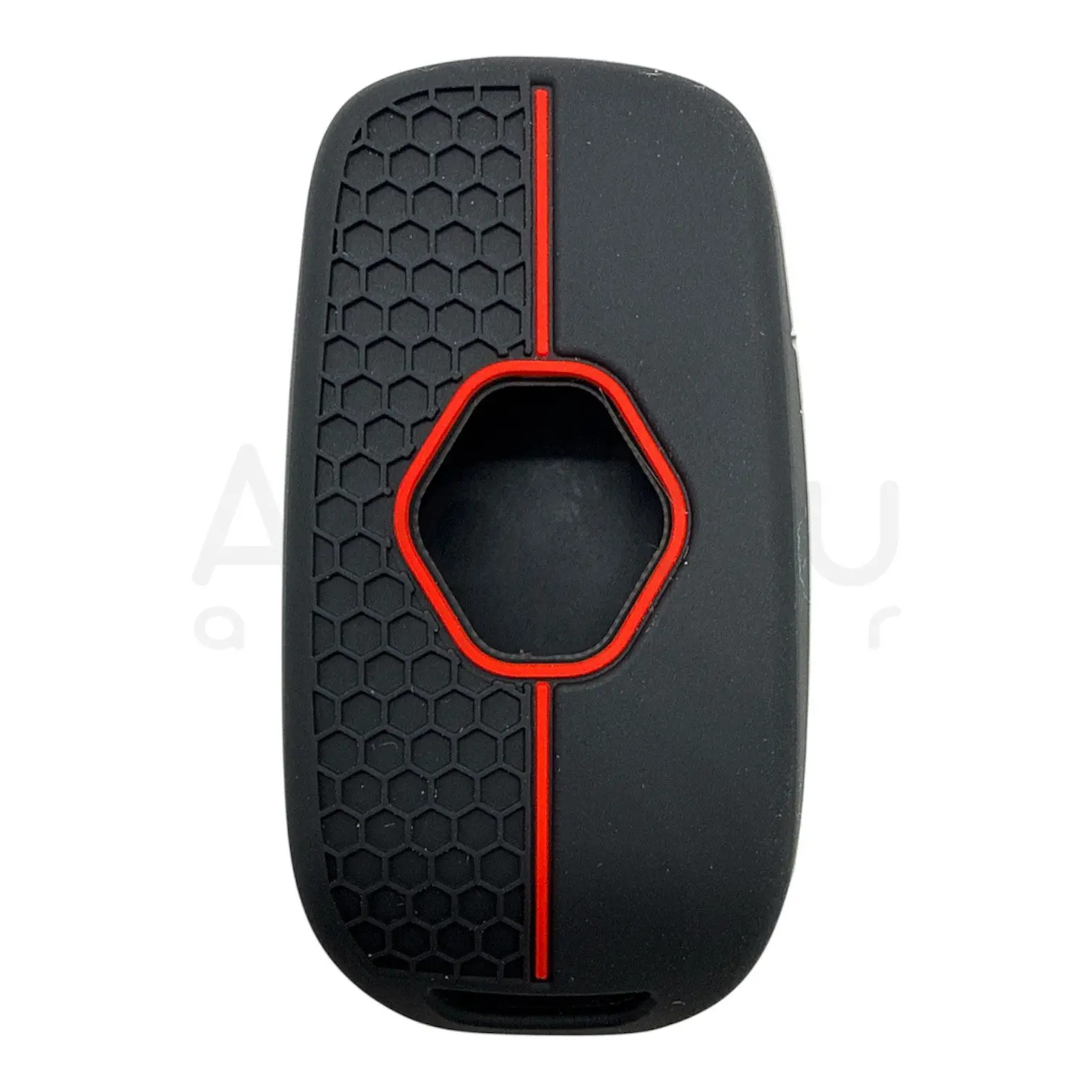 3524-PK | Renault Sustalı Petek Desenli Kılıf 2 Buton Kırmızı - Görsel 2