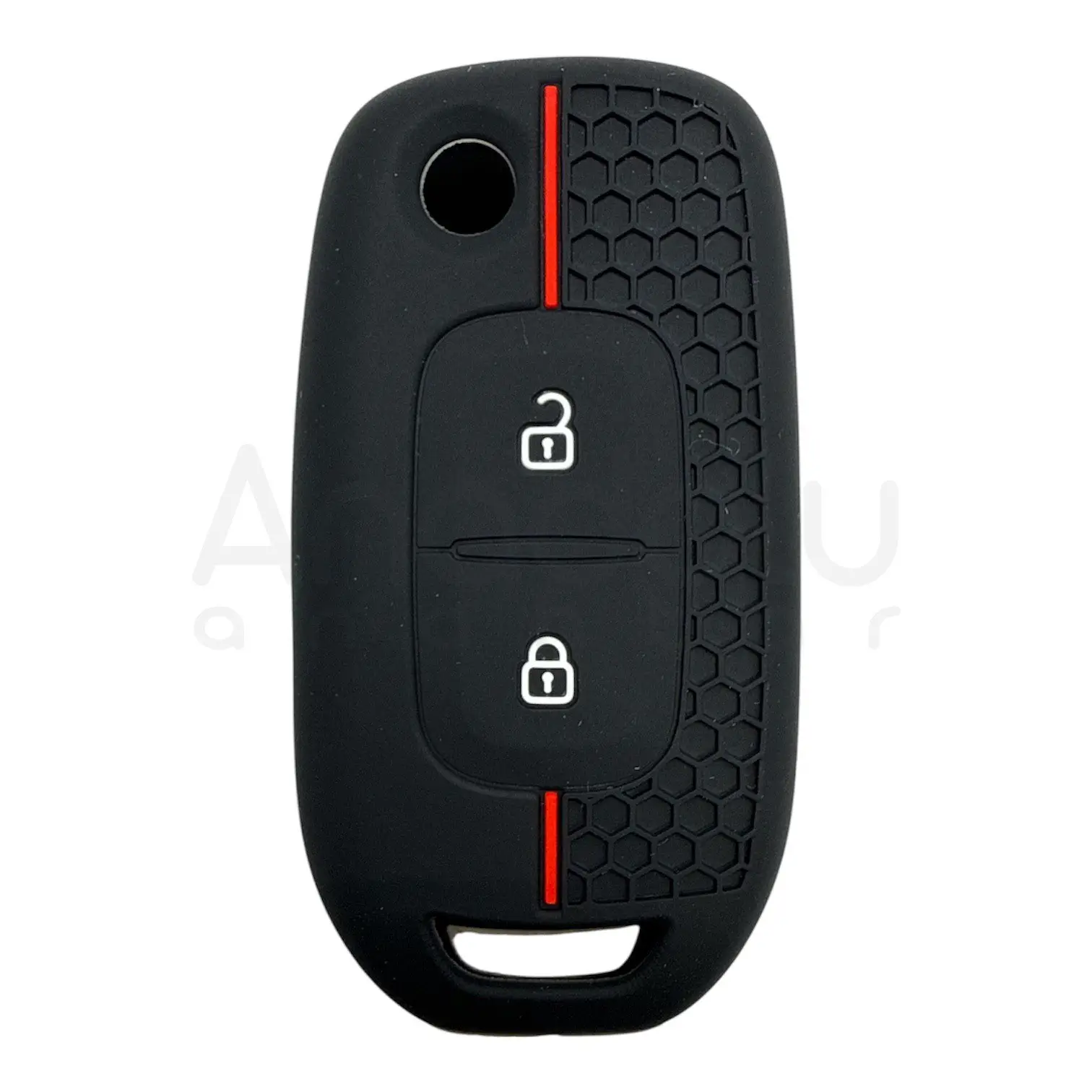 3524-PK | Renault Sustalı Petek Desenli Kılıf 2 Buton Kırmızı