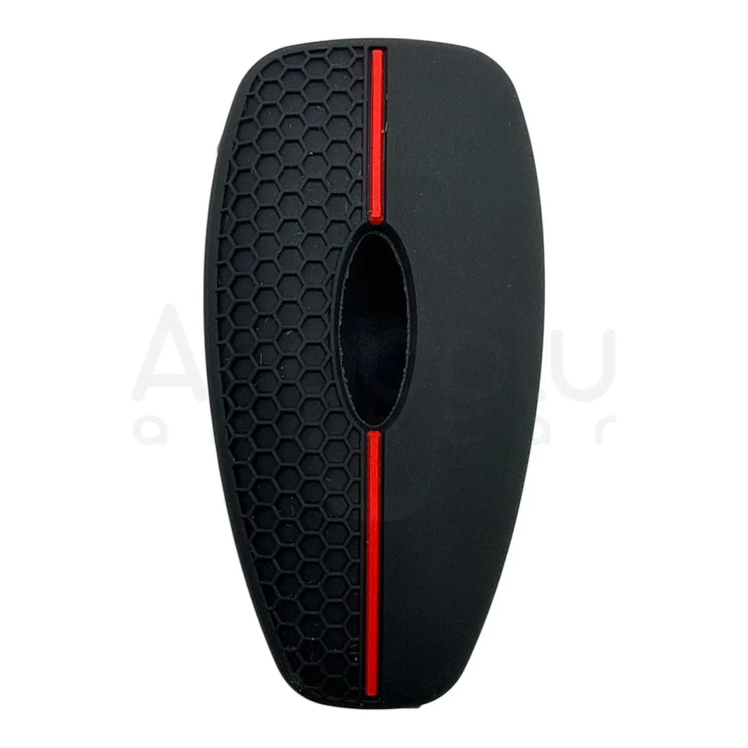 4115-PK | Ford Smart Petek Desenli Kılıf 3 Buton Kırmızı - Görsel 2