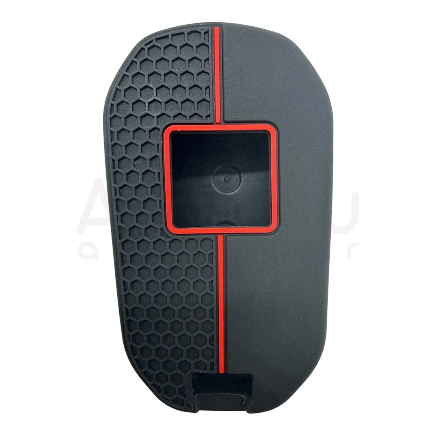 3410-PK | Peugeot - Citroen Sustalı Petek Desenli Kılıf 3 Buton Kırmızı - Görsel 2