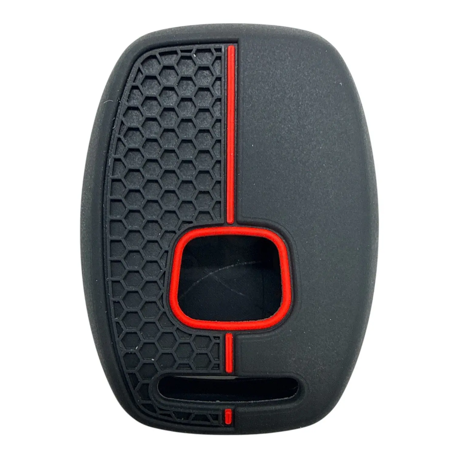 1721-PK | Honda Petek Desenli Kılıf 2+1 Buton Kırmızı - Görsel 2