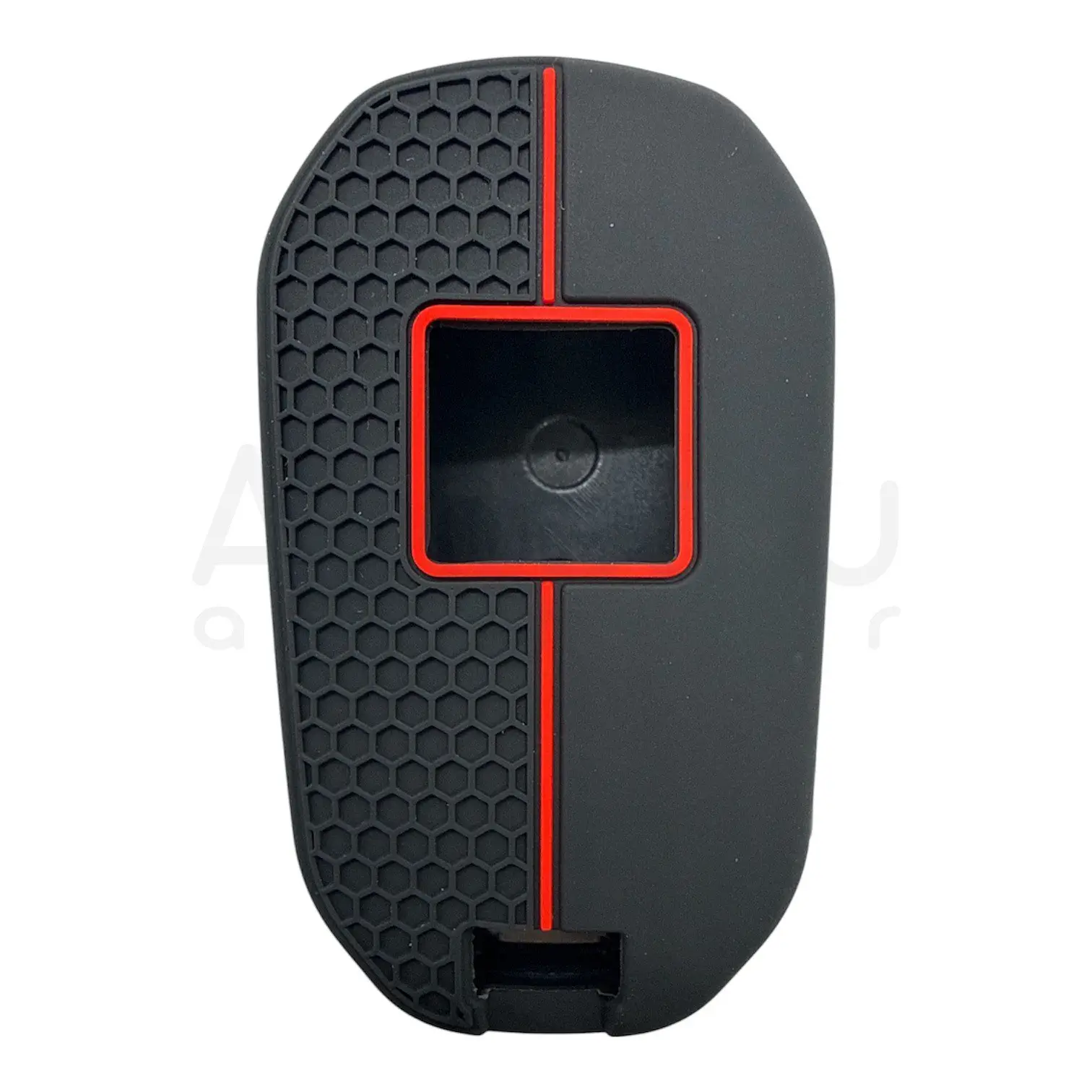 3417-PK | Peugeot - Citroen Sustalı Petek Desenli Kılıf 3 Buton Kırmızı FAR - Görsel 2